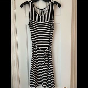 Liz Claiborne Black and White Striped Dress